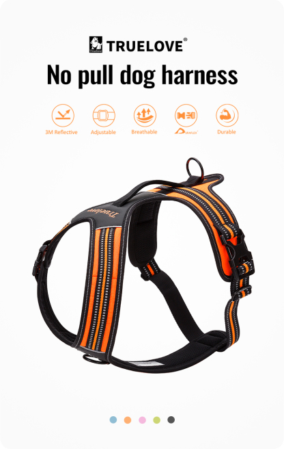 Truelove Soft Padded Handle Reflective Dog Harness (TLH5551)