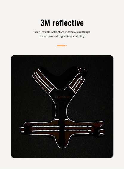 Truelove Soft Padded Handle Reflective Dog Harness (TLH5551)