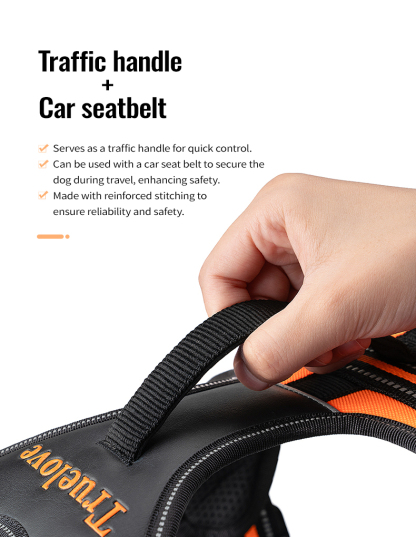 Truelove Soft Padded Handle Reflective Dog Harness (TLH5551)