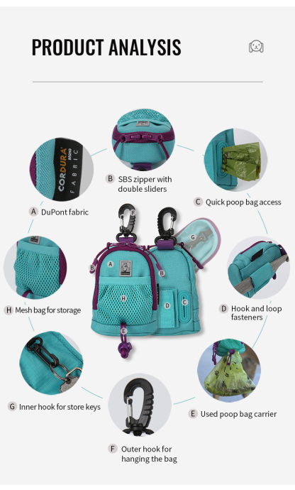 Truelove WalkEasy Hands-Free Convenient Stylish Dog Poop Bag Holder (TLB2011)