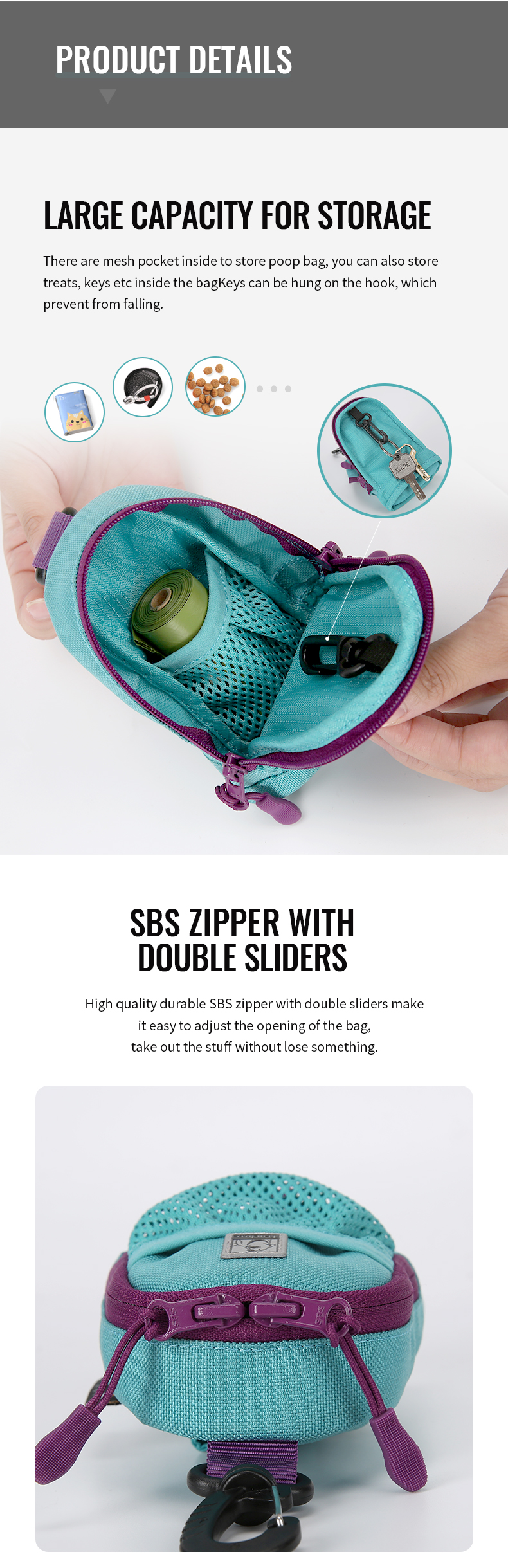 Truelove WalkEasy Hands-Free Convenient Stylish Dog Poop Bag Holder (TLB2011)