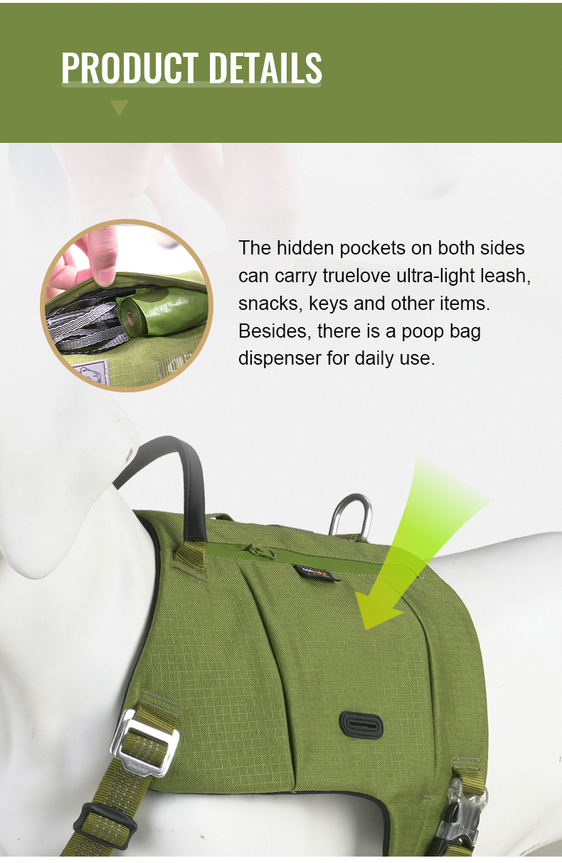 Truelove Tactic Comfortable Cordura Adjust Dog Harness