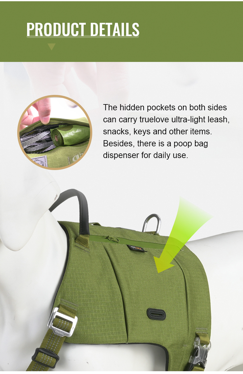 Truelove Tactic Comfortable Cordura Adjust Dog Harness