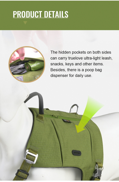 Truelove Tactic Comfortable Cordura Adjust Dog Harness