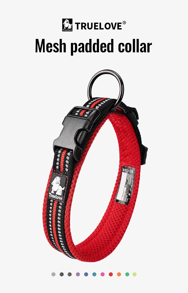 Truelove Lightweight Training Pet Collar with Adjustable Buckle Reflective Dog Tactical Collar (TLC5011)