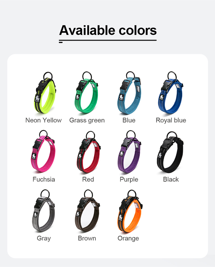 Truelove Lightweight Training Pet Collar with Adjustable Buckle Reflective Dog Tactical Collar (TLC5011)