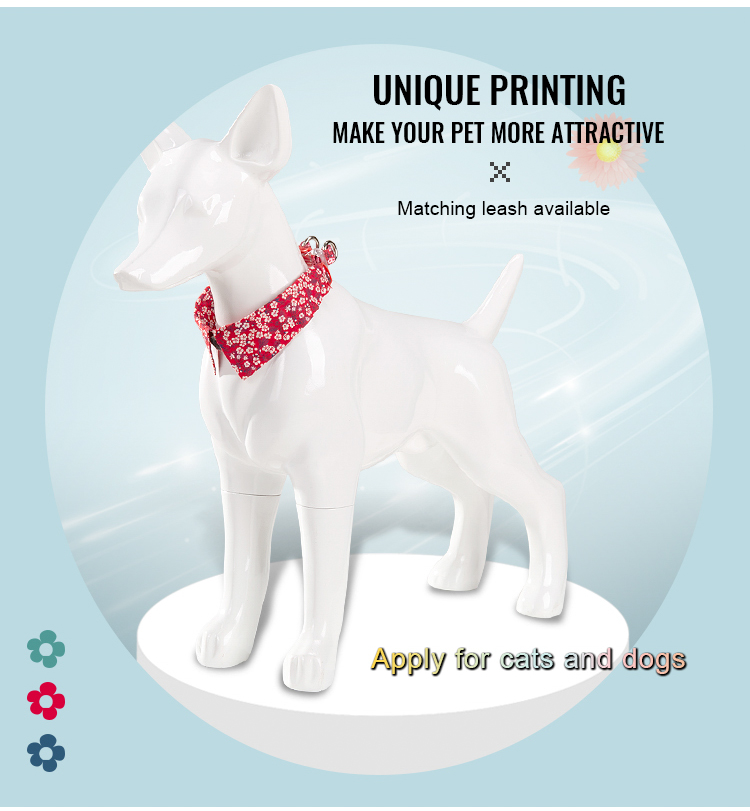 Truelove Floral Fashion 100% Cotton Cat Collar (TLC5411)