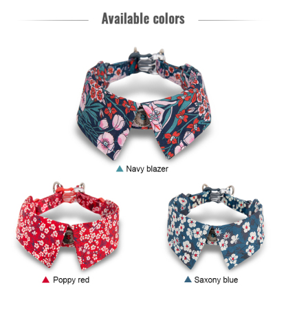 Truelove Floral Fashion 100% Cotton Cat Collar (TLC5411)