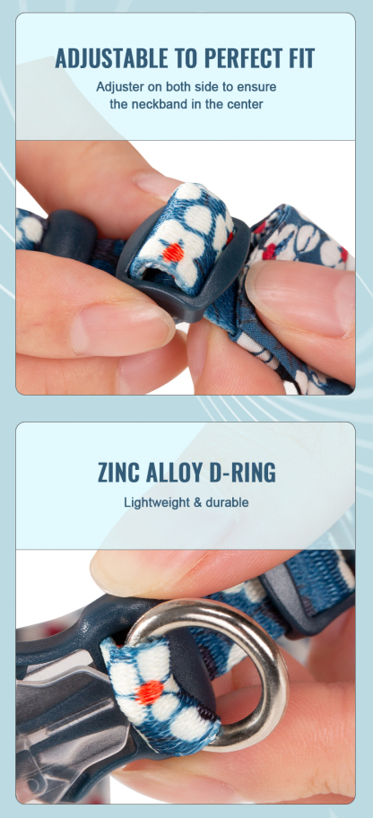 Truelove Floral Fashion 100% Cotton Cat Collar (TLC5411)