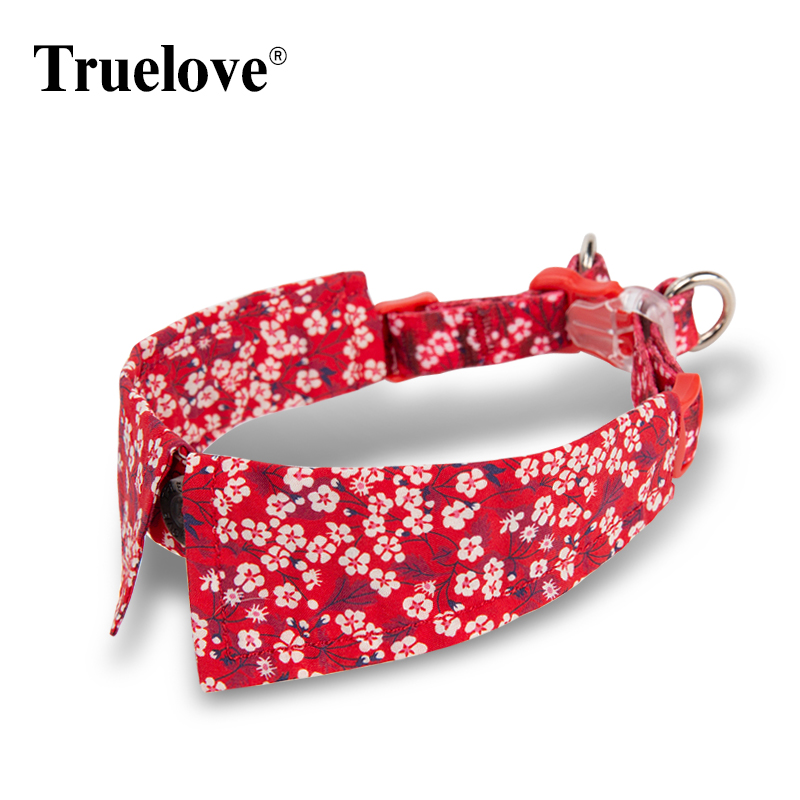 Truelove Floral Fashion 100% Cotton Cat Collar (TLC5411)