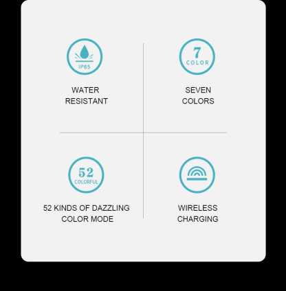 Truelove Waterproof Wireless Charging LED Dog Safety Light (TLD19102)