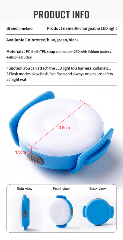 Truelove Outdoor Convenient Charge Waterproof Design Versatile Flash Modes LED Light (TLD19103)