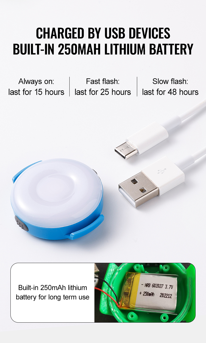 Truelove Outdoor Convenient Charge Waterproof Design Versatile Flash Modes LED Light (TLD19103)