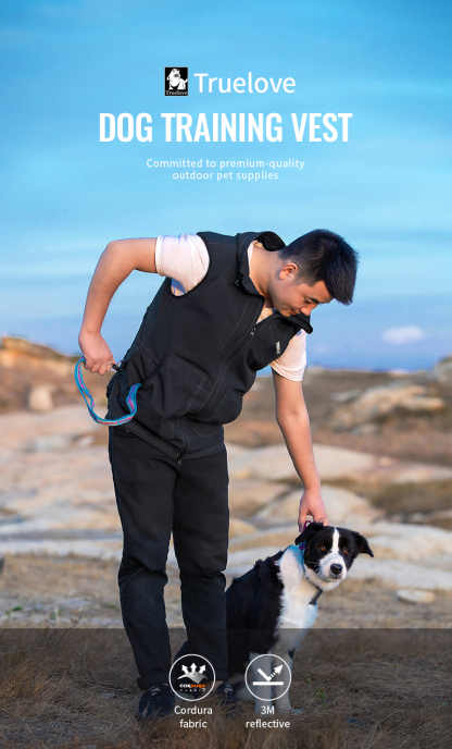 Truelove Fashionable Waterproof Protective Reflective Cloth Multi-Pockets Pet Dog Trainer Handler Vest (TLG2751)