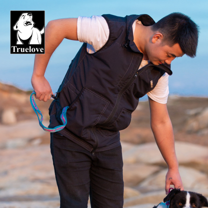 Truelove Fashionable Waterproof Protective Reflective Cloth Multi-Pockets Pet Dog Trainer Handler Vest (TLG2751)