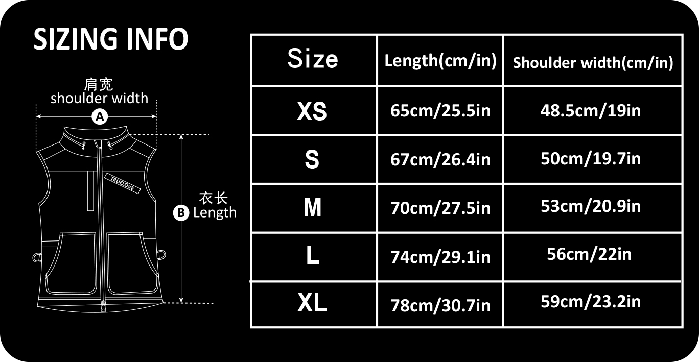 Truelove Fashionable Waterproof Protective Reflective Cloth Multi-Pockets Pet Dog Trainer Handler Vest (TLG2751)