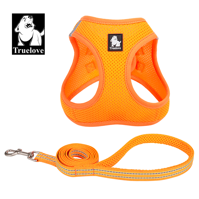 Truelove Nylon Solid Color Dog Harness Vest for Training Puppy Walking
