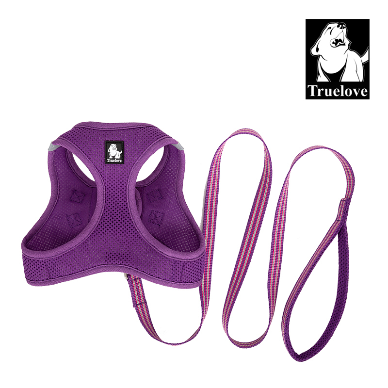 Truelove Nylon Solid Color Dog Harness Vest for Training Puppy Walking