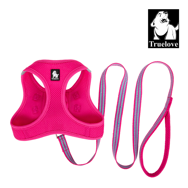 Truelove Nylon Solid Color Dog Harness Vest for Training Puppy Walking