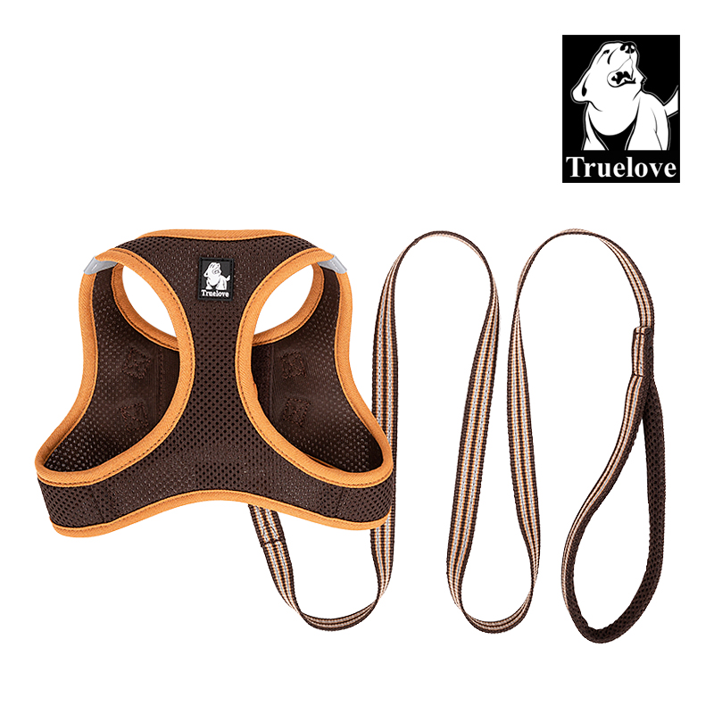 Truelove Nylon Solid Color Dog Harness Vest for Training Puppy Walking