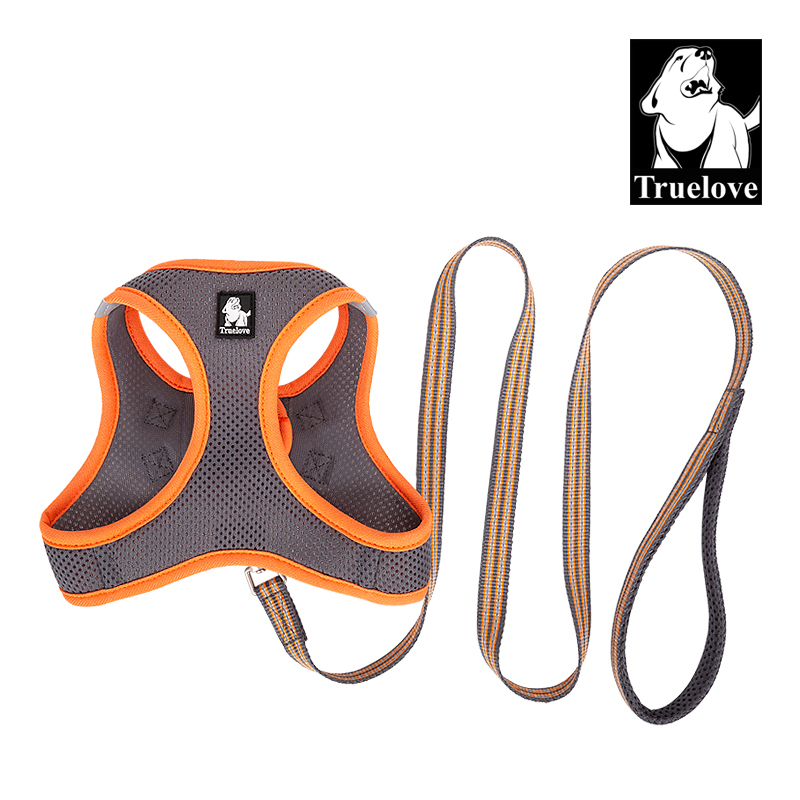 Truelove Nylon Solid Color Dog Harness Vest for Training Puppy Walking