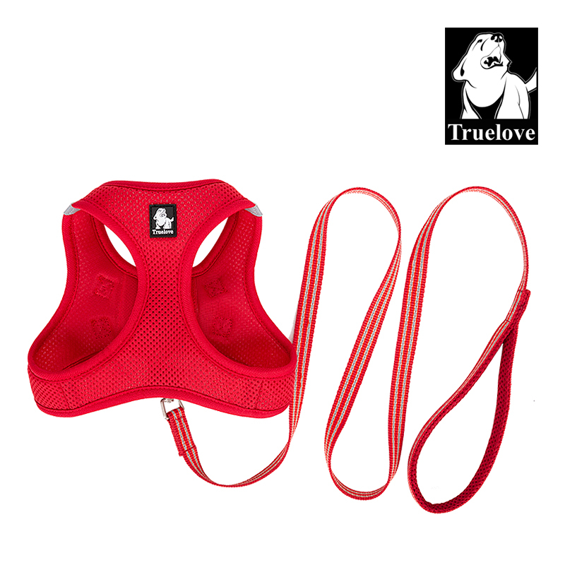 Truelove Nylon Solid Color Dog Harness Vest for Training Puppy Walking
