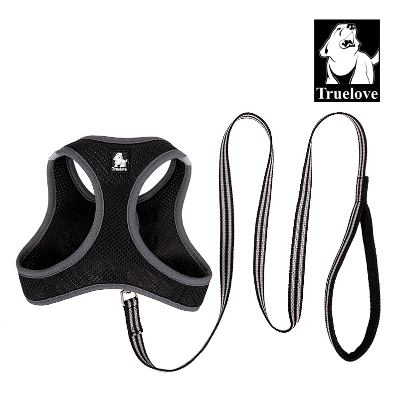 Truelove Nylon Solid Color Dog Harness Vest for Training Puppy Walking