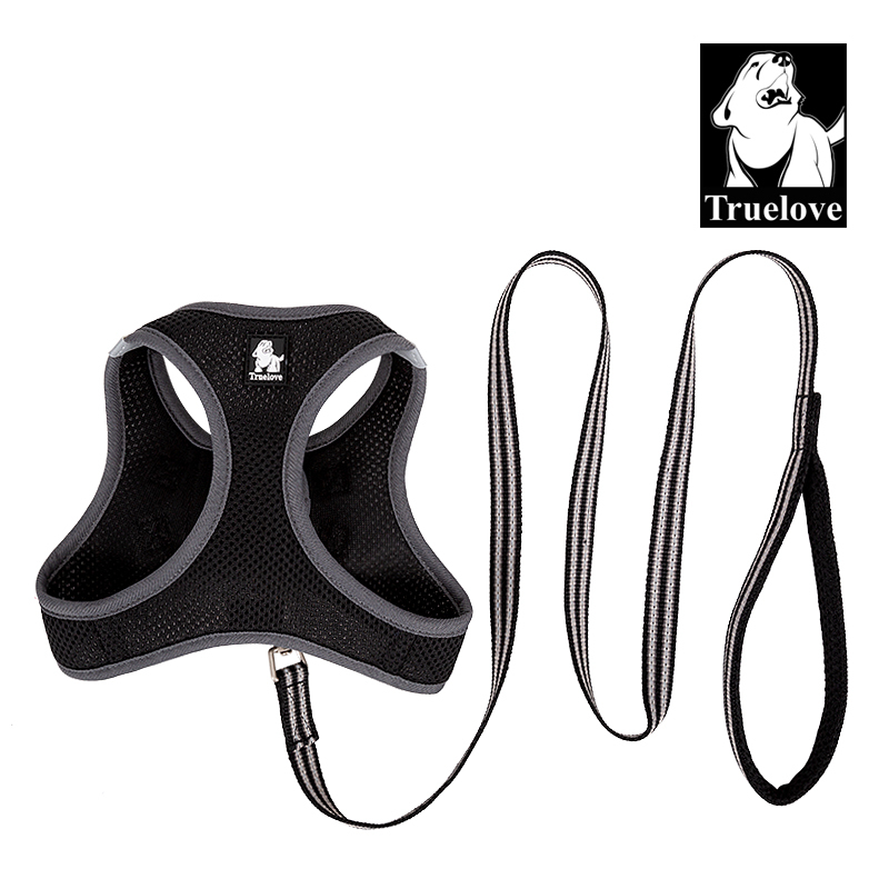 Truelove Nylon Solid Color Dog Harness Vest for Training Puppy Walking