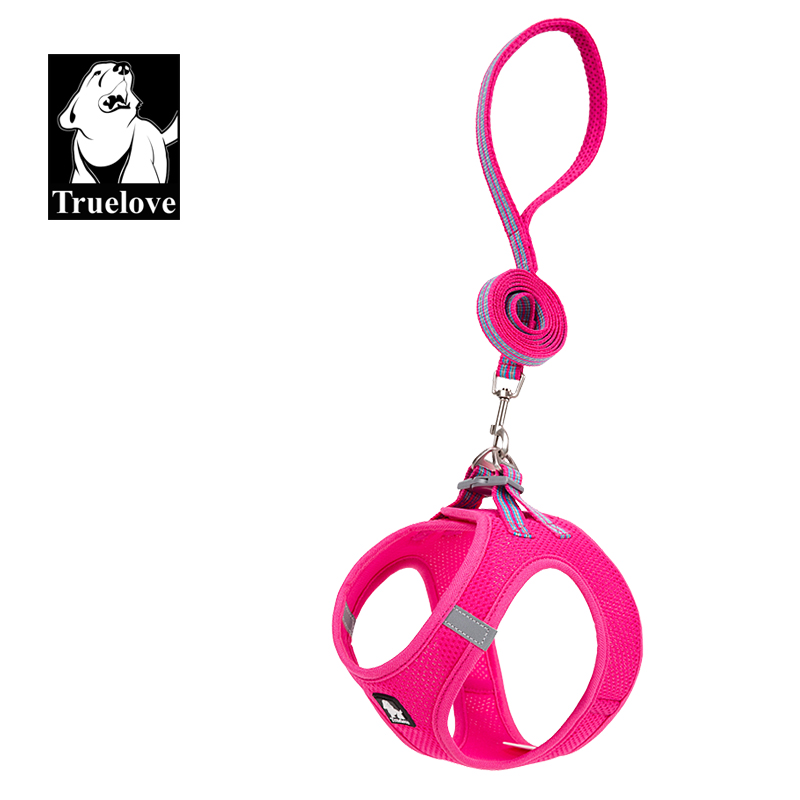 Truelove Nylon Solid Color Dog Harness Vest for Training Puppy Walking