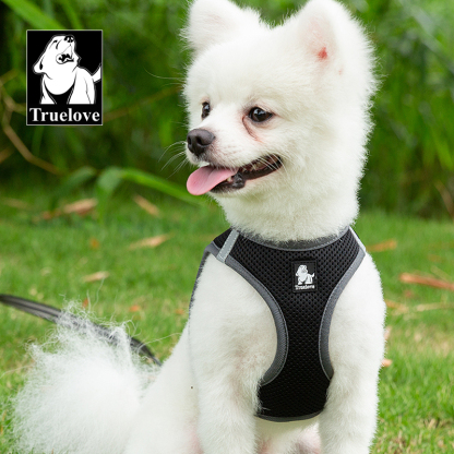 Truelove Nylon Solid Color Dog Harness Vest for Training Puppy Walking