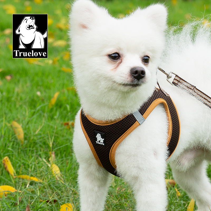 Truelove Nylon Solid Color Dog Harness Vest for Training Puppy Walking
