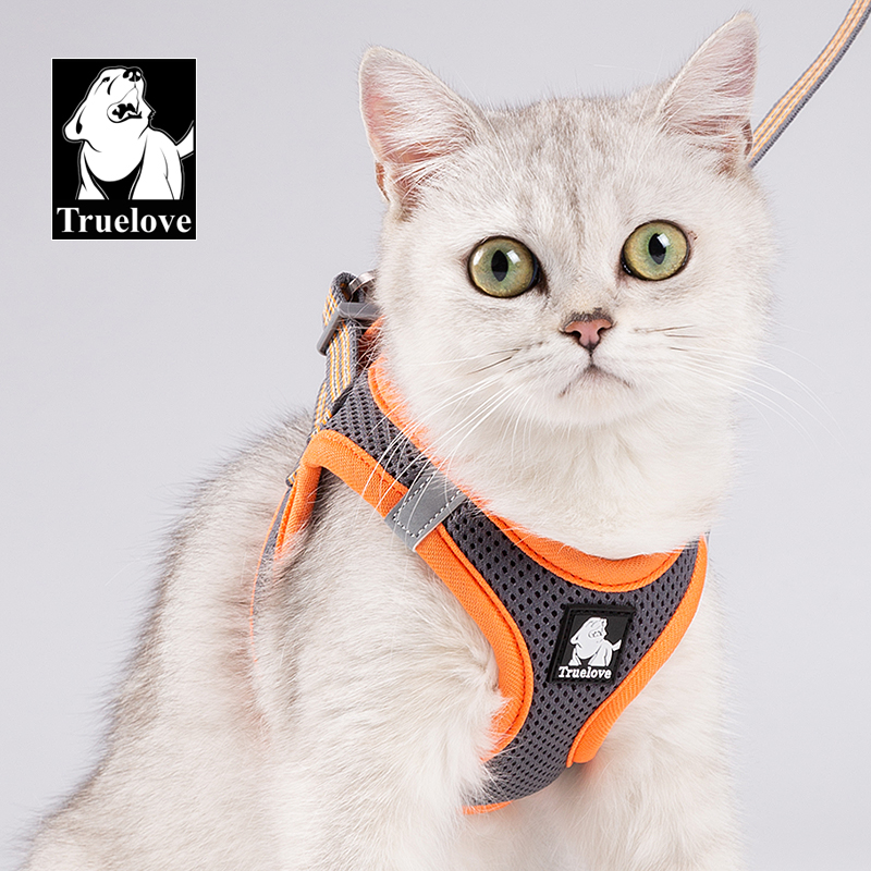 Truelove Nylon Solid Color Dog Harness Vest for Training Puppy Walking