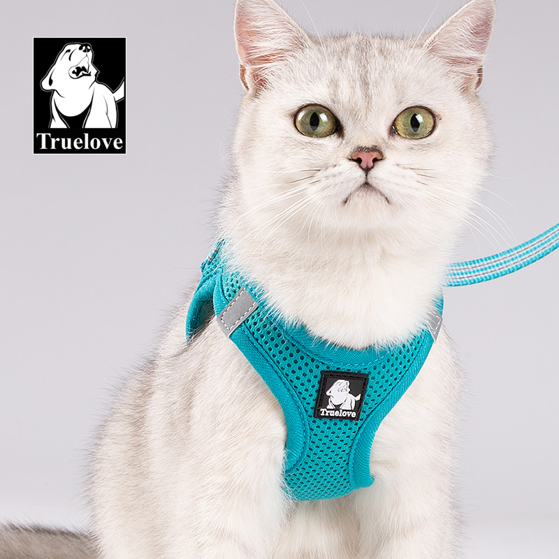 Truelove Nylon Solid Color Dog Harness Vest for Training Puppy Walking