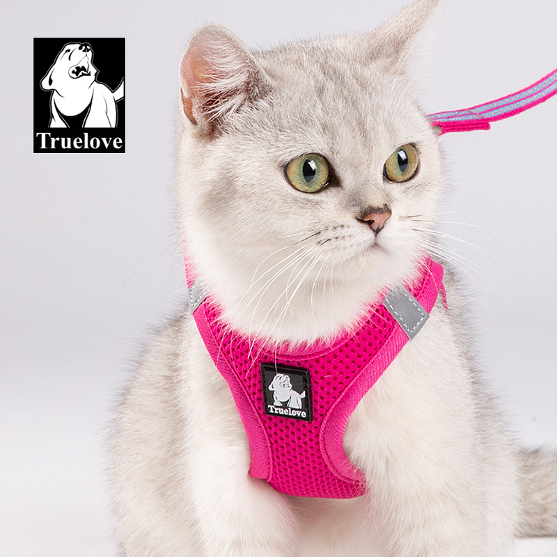 Truelove Nylon Solid Color Dog Harness Vest for Training Puppy Walking