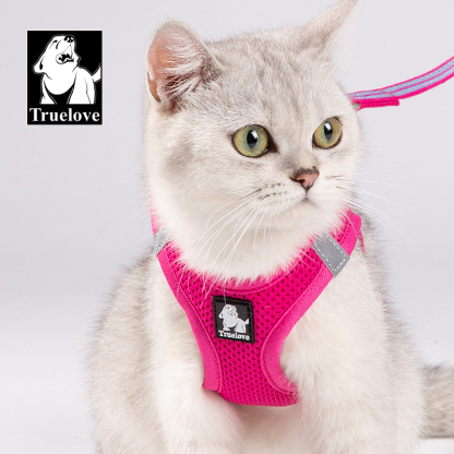 Truelove Nylon Solid Color Dog Harness Vest for Training Puppy Walking