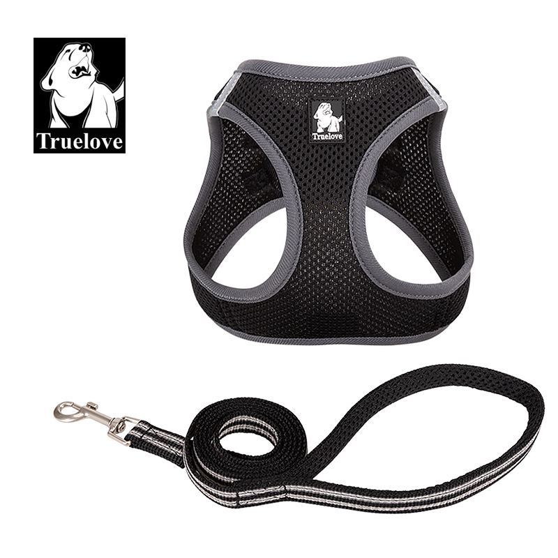 Truelove Nylon Solid Color Dog Harness Vest for Training Puppy Walking