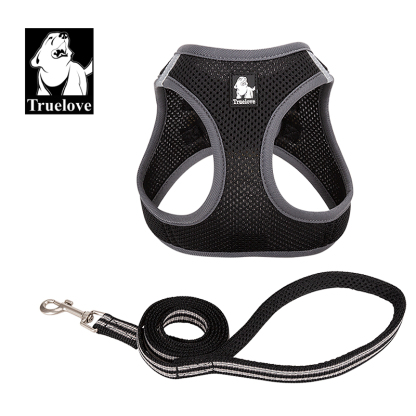 Truelove Nylon Solid Color Dog Harness Vest for Training Puppy Walking
