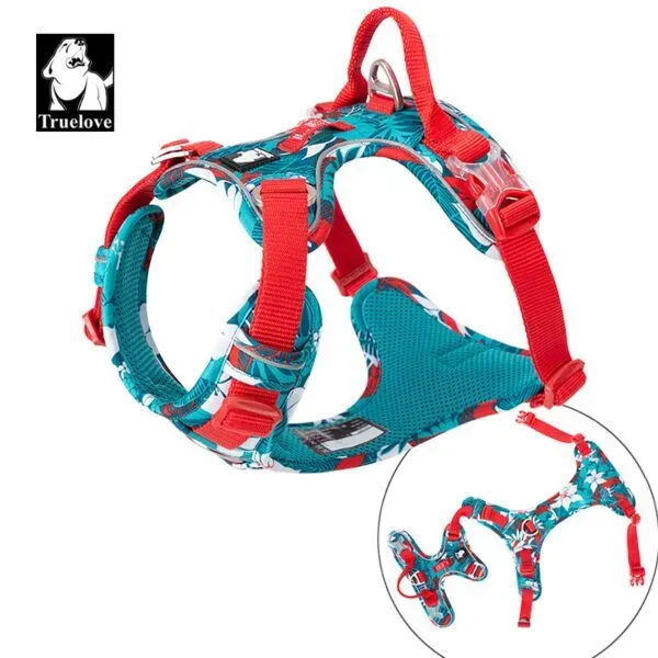 Truelove Nylon Reflective Camouflage Pet Harness