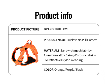 Truelove Ultra-Durable CORDURA Harness with Night Visibility (TLH5654)