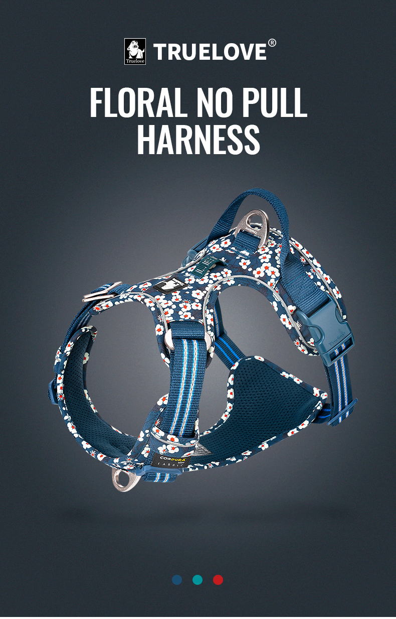 Truelove Easy On/Off Harness with Front and Back Leash Attachments (TLH5656)