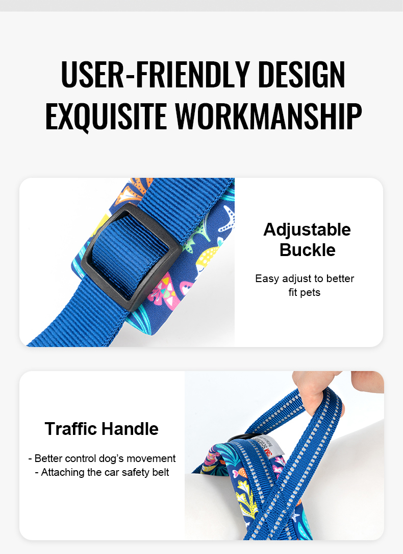 Truelove Adjustable Durable Harness with Reflective Webbing Soft Padded Harness