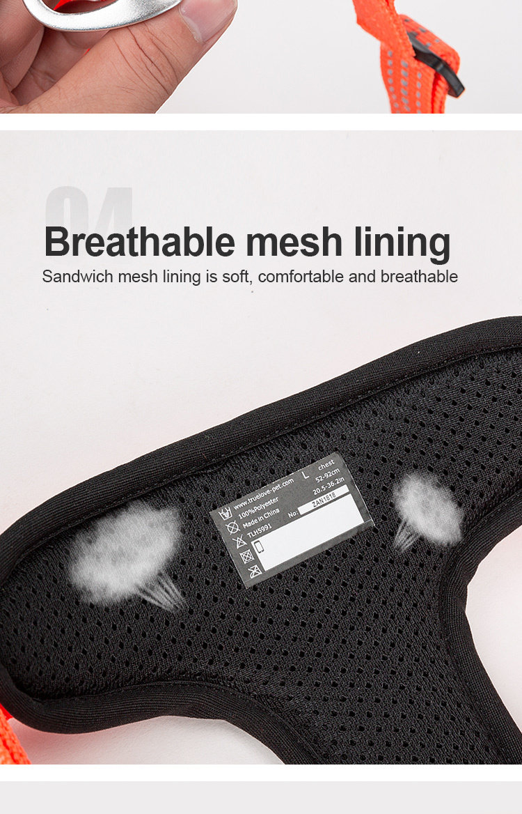 Truelove Escape-proof Reflective Tactic Dog Harness (TLH5991)