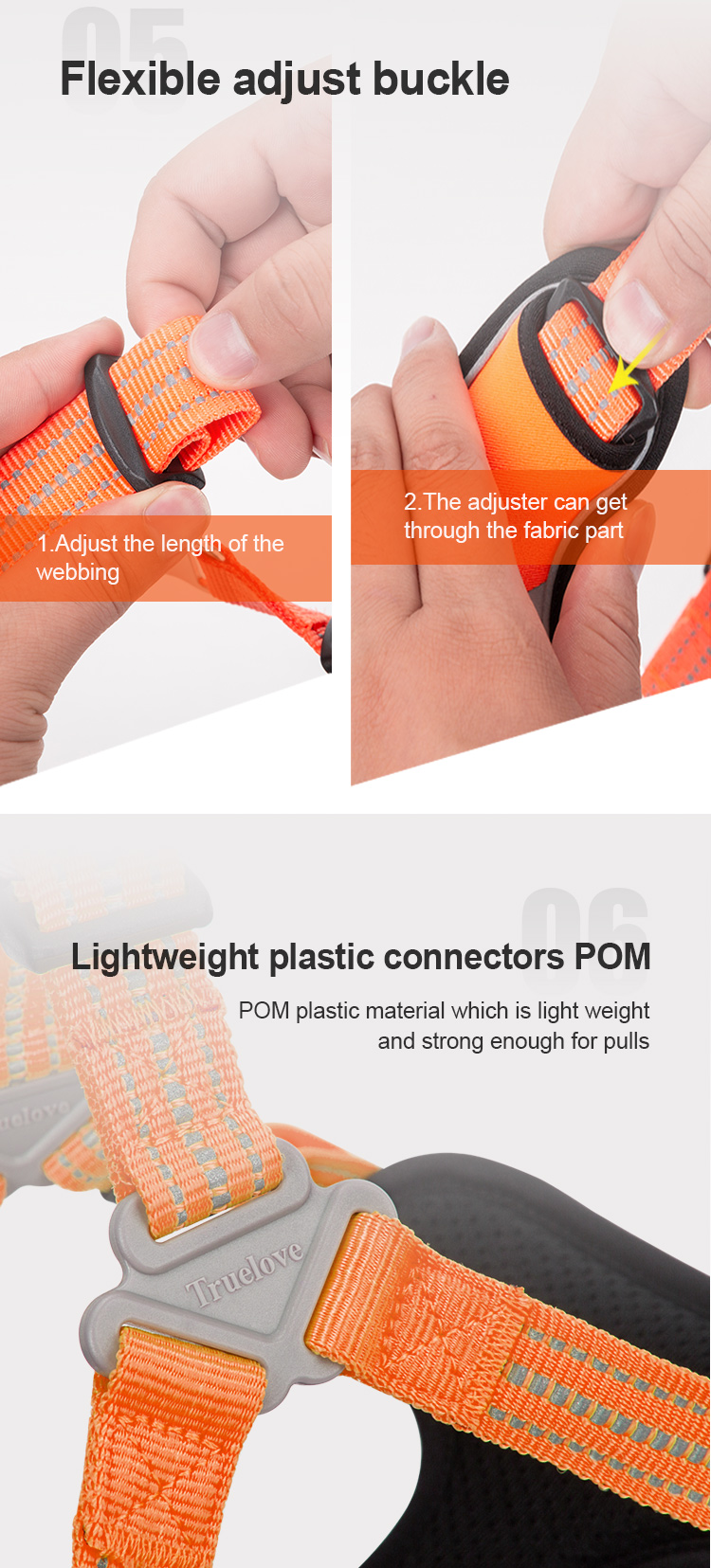 Truelove Escape-proof Reflective Tactic Dog Harness (TLH5991)