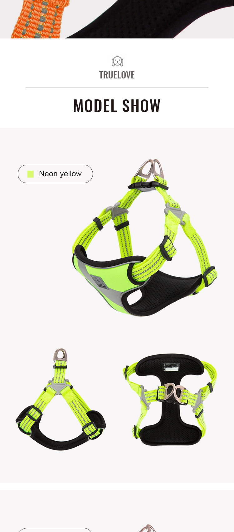 Truelove Escape-proof Reflective Tactic Dog Harness (TLH5991)
