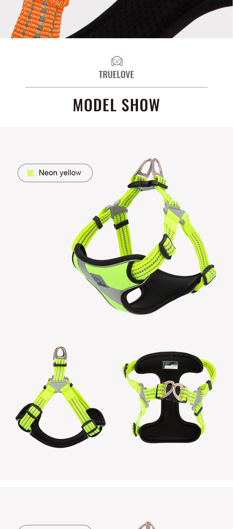 Truelove Escape-proof Reflective Tactic Dog Harness (TLH5991)