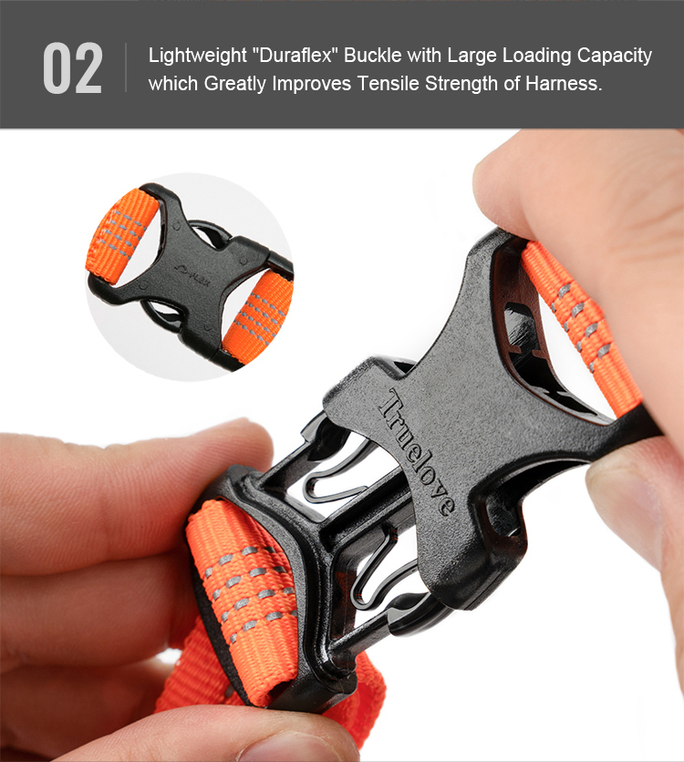 Truelove Reflective Breathable Adjustable Dog Harness