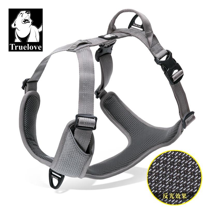 Truelove Reflective Breathable Adjustable Dog Harness