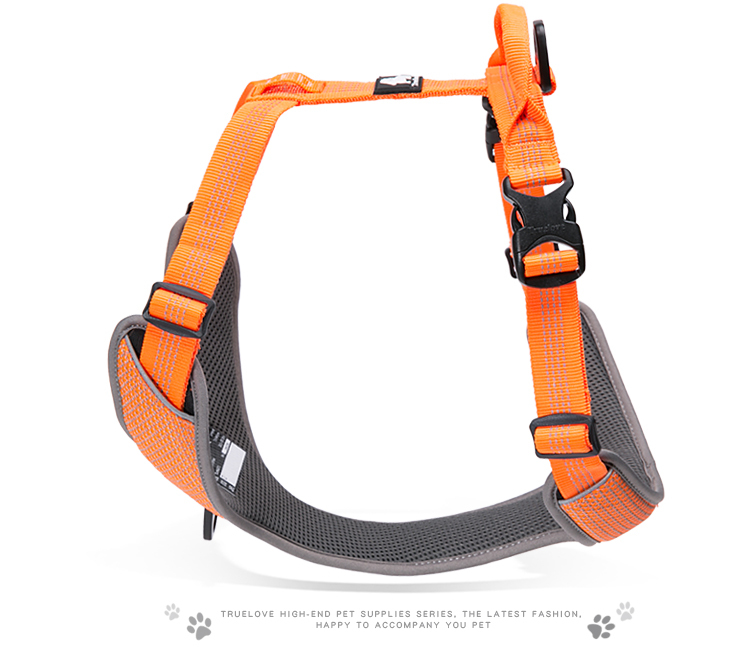 Truelove Reflective Breathable Adjustable Dog Harness