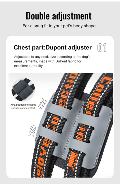 Truelove Durable and Soft Harness for Enhanced Pet Comfort Breathable Padding (TLH6271)