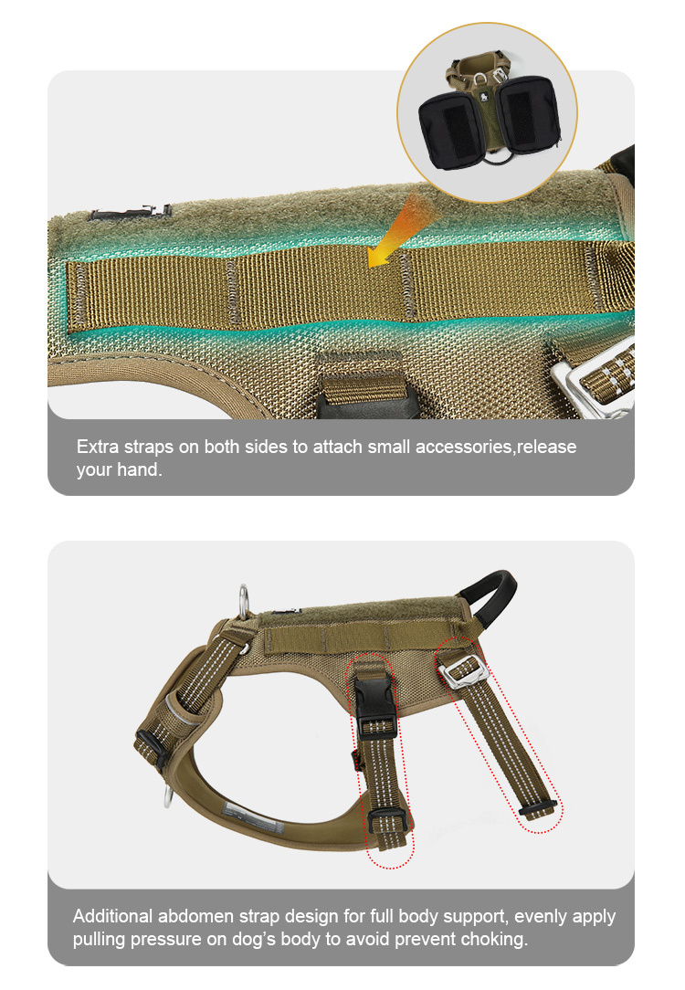 Truelove Escape-proof Reflective Tactic Dog Harness (TLH7011)